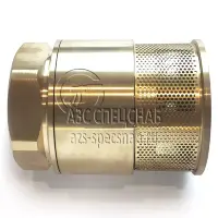 Клапан приемный латунный сетчатый Ду-80
